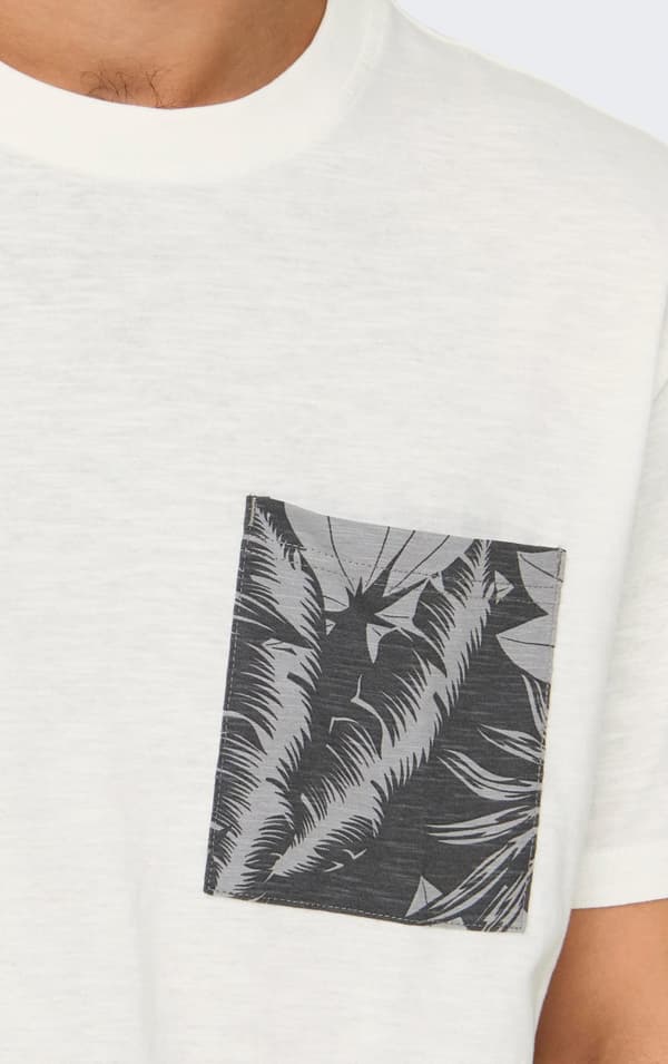 Only & Sons - onsPerry Reg Leaf Pocket Tee