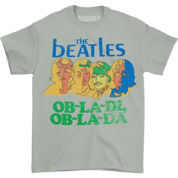 The Beatles Womens/Ladies Ob-La-Di Back Print T-Shirt