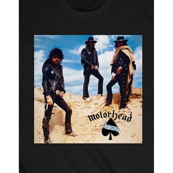 Motorhead Unisex Adult Ace Of Spades Track List T-Shirt