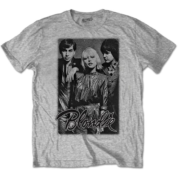 Blondie Unisex T-Shirt med bandreklam för vuxna