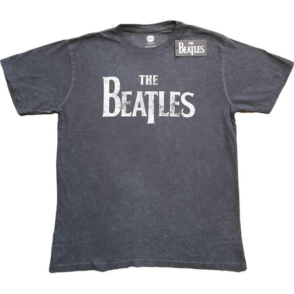 The Beatles Unisex T-shirt med drop T-logo til voksne