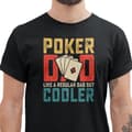 Miniatyrbild 1 av 2: Poker T-shirt - svart - Poker dad like a regular dad but cooler