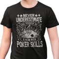 Miniatyrbild 1 av 2: Poker T-shirt - svart - Never underestimate the power of a man