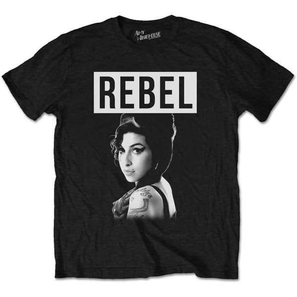 Amy Winehouse Unisex Adult Rebel T-Shirt