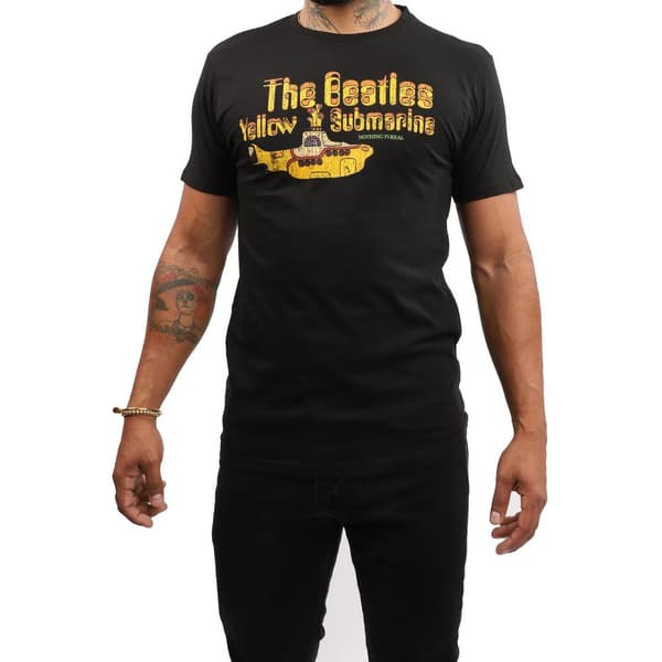The Beatles Unisex Adult Yellow Submarine Nothing Is Real T-Shirt