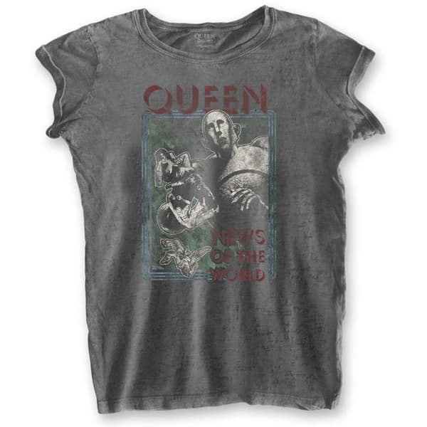 Queen Womens/Ladies News Of The World Burnout T-Shirt