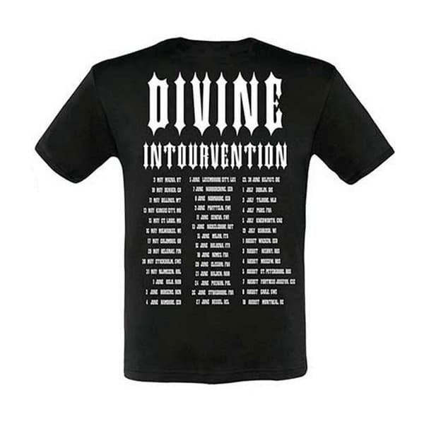 Slayer Unisex Adult Intervention 2014 Dates Back Print T-Shirt