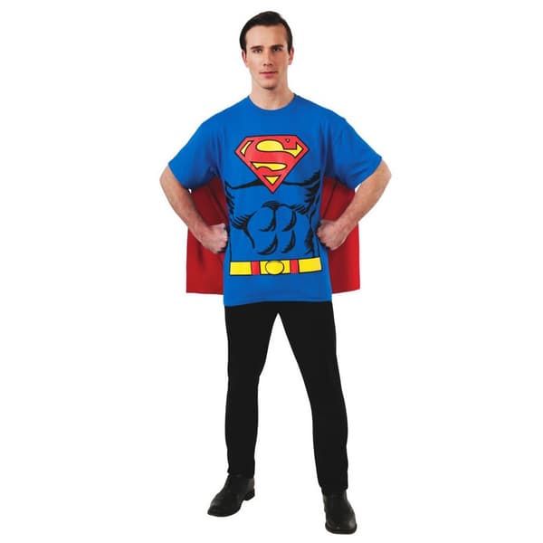 Superman T-shirt til mænd Blue/Red L
