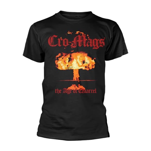 Cro-Mags Unisex vuxen The Age of Quarrel T-Shirt Black 3XL
