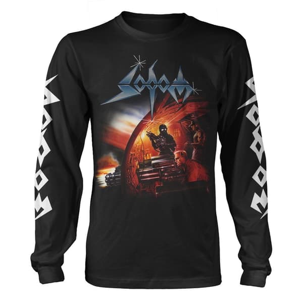 Sodom Unisex T-shirt med lange ærmer i Agent Orange til voksne