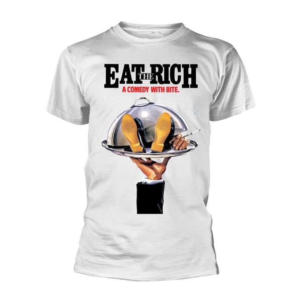 The Comic Strip Presents Unisex T-shirt för vuxna "Ät de rika White S