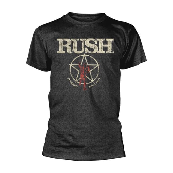 Rush Unisex T-shirt til voksne American Tour 1977