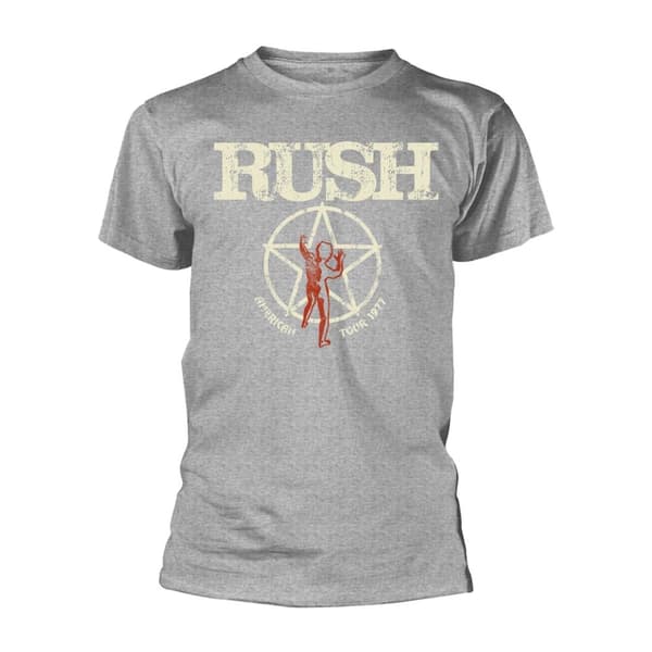 Rush Unisex T-shirt til voksne American Tour 1977