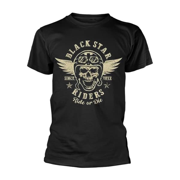 Black Star Riders Unisex Adult Ride Or Die T-Shirt Black S