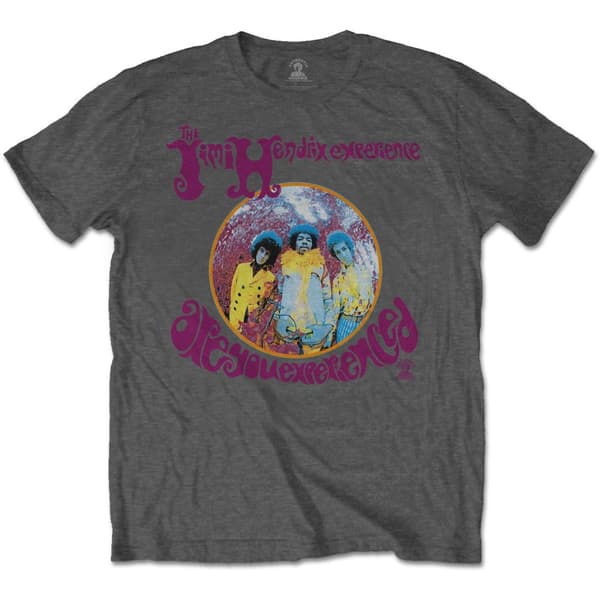 Jimi Hendrix Unisex T-shirt för vuxna är du erfaren? Grey XL Jimi Hendrix Unisex T-shirt för vuxna är du erfaren? Grey XL