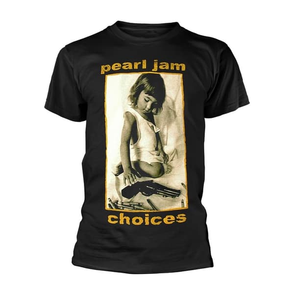 Pearl Jam Unisex T-shirt til voksne med valgmuligheder