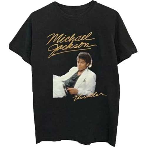 Michael Jackson Unisex T-shirt i thriller-dragt til voksne Black L