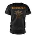 Miniatyrbild 2 av 2: Bathory Unisex vuxen Blod eld död tillbaka tryckt T-shirt