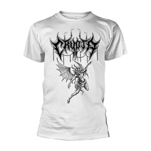 Crypta Unisex T-shirt för vuxna med demon White XL