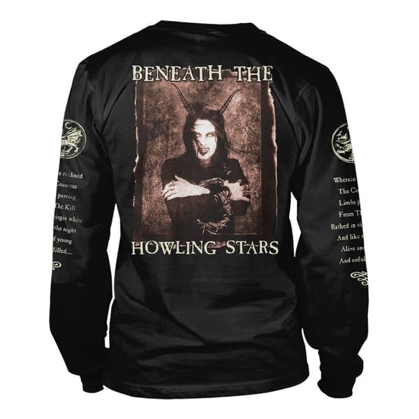 Cradle Of Filth Unisex T-shirt med lange ærmer til voksne med grusomhed og udyret (2021)