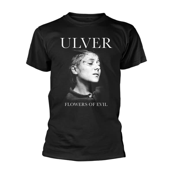 Ulver Unisex vuxen blommor av ondska T-Shirt Black S