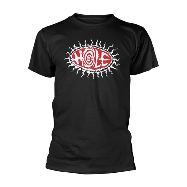Hole Unisex Adult Eyeball T-Shirt Black XL
