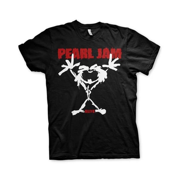 Pearl Jam Unisex vuxen Alive Stickman T-Shirt