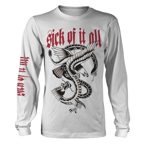 Sick Of It All Unisex Adult Eagle Long-Sleeved T-Shirt