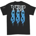 Miniatyrbild 2 av 2: Slipknot Unisex vuxen Tattered & Torn Back Print 20th Anniversary T-Shirt