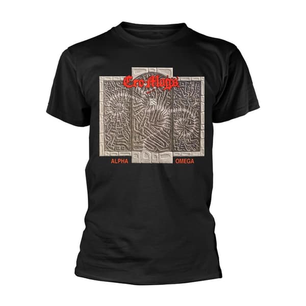 Cro-Mags Unisex Alpha Omega T-shirt til voksne Black S
