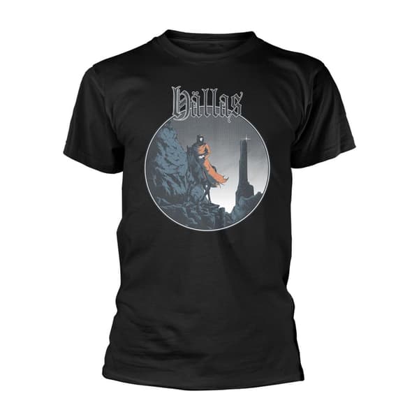 Hällas Unisex T-shirt til voksne med en rytter på jagt