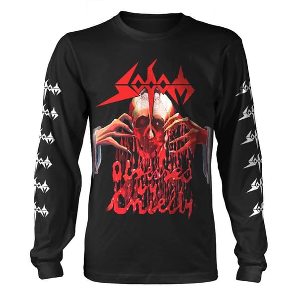 Sodom Unisex vuxen besatt av grymhet långärmad T-shirt med långa ärmar