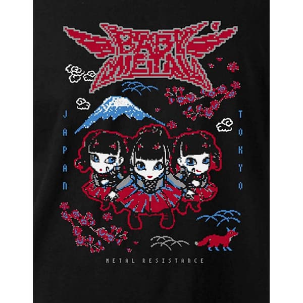 Babymetal Unisex voksen Pixel Tokyo T-shirt til voksne