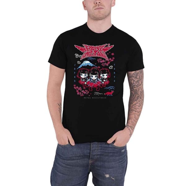 Babymetal Unisex voksen Pixel Tokyo T-shirt til voksne