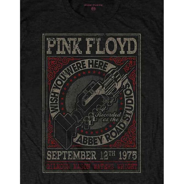 Pink Floyd Unisex Adult WYWH Abbey Road Studios T-Shirt