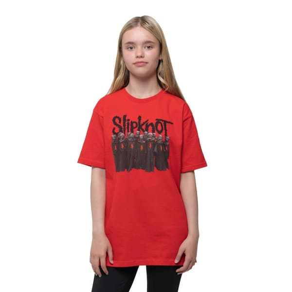Slipknot T-shirt med print på ryggen af inficerede geder til børn/børn