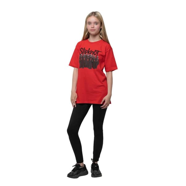 Slipknot T-shirt med print på ryggen af inficerede geder til børn/børn