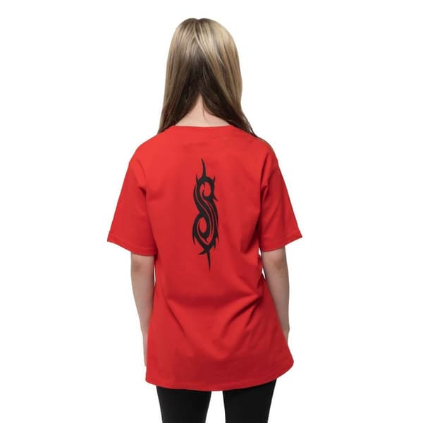 Slipknot T-shirt med print på ryggen af inficerede geder til børn/børn