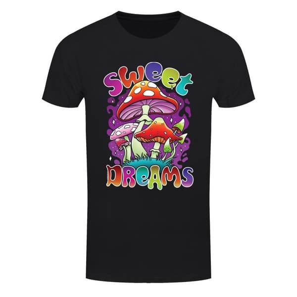 Grindstore Mens Sweet Dreams Mushrooms T-Shirt