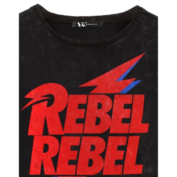David Bowie Unisex T-shirt til voksne Rebel Rebel Rebel