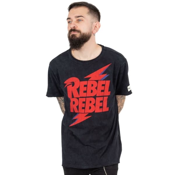 David Bowie Unisex T-shirt til voksne Rebel Rebel Rebel