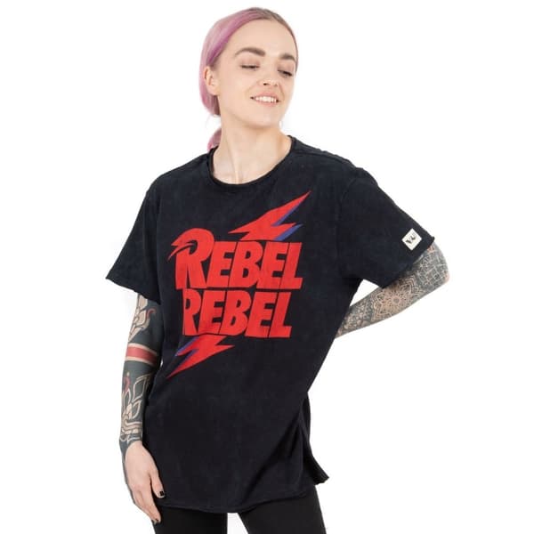 David Bowie Unisex T-shirt til voksne Rebel Rebel Rebel