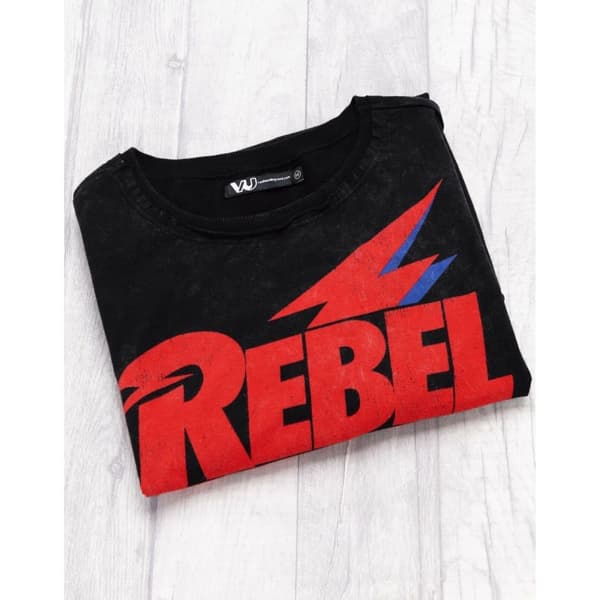 David Bowie Unisex T-shirt til voksne Rebel Rebel Rebel