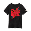 Miniatyrbillede 1 af 5: David Bowie Unisex T-shirt til voksne Rebel Rebel Rebel