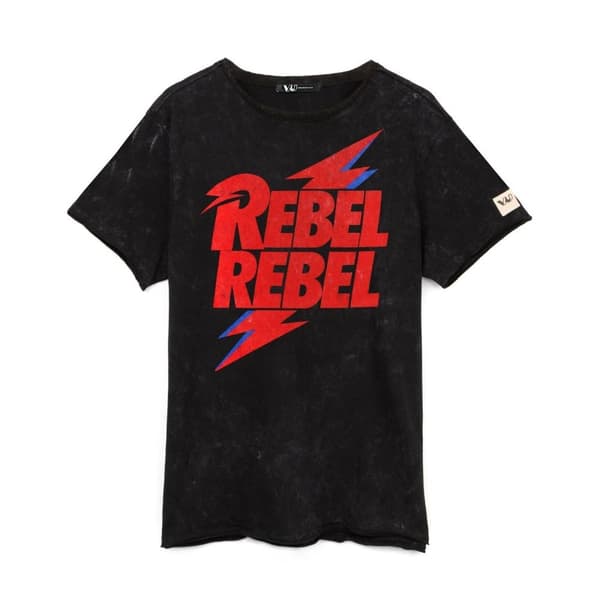 David Bowie Unisex T-shirt til voksne Rebel Rebel Rebel
