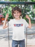 Miniatyrbild 2 av 3: Top Boy vit t-shirt med coolt tryck fram