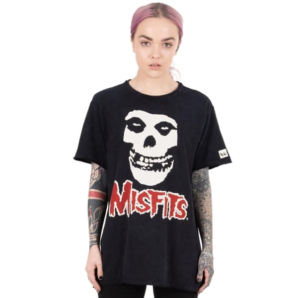 Misfits Unisex Adult Skull T-Shirt