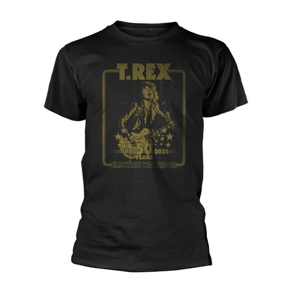 T-Rex Unisex Adult Electric Warrior T-Shirt Black M