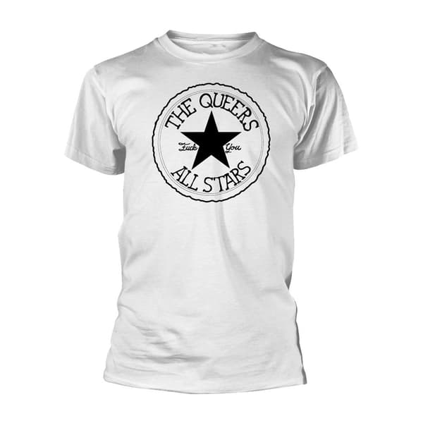 The Queers Unisex T-shirt för vuxna med alla stjärnor White M
