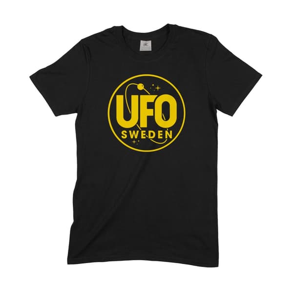 UFO SWEDEN - T-SHIRT, LOGO (SVART) L